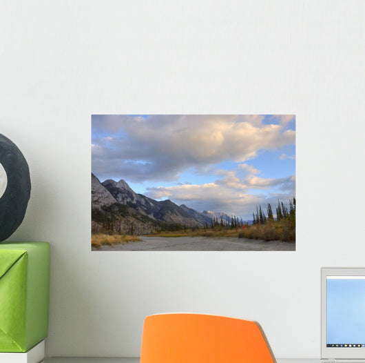 Summer Clouds Over Colin Mountain Range, Jasper National Park, Alberta Wall Mural