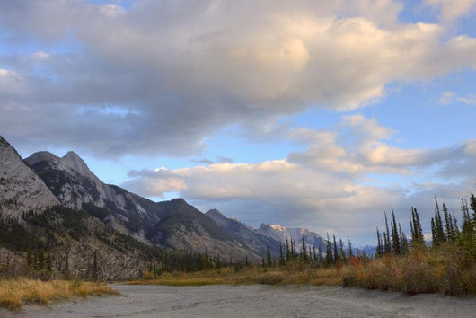 Summer Clouds Over Colin Mountain Range, Jasper National Park, Alberta Wall Mural