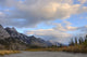 Summer Clouds Over Colin Mountain Range, Jasper National Park, Alberta Wall Mural