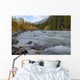 Autumn Colors Over Splashing Maligne River Wall Mural