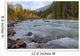 Autumn Colors Over Splashing Maligne River Wall Mural