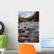 Autumn Colors On Maligne River, Jasper National Park, Alberta Wall Mural
