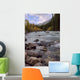 Autumn Colors On Maligne River, Jasper National Park, Alberta Wall Mural