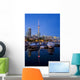 Harbourfront Marina West At Dusk, Toronto, Ontario Wall Mural