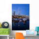 Harbourfront Marina West At Dusk, Toronto, Ontario Wall Mural