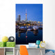 Harbourfront Marina West At Dusk, Toronto, Ontario Wall Mural