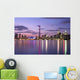 Skyline At Night From Centre Island, Toronto, Ontario Wall Mural