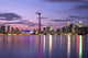Skyline At Night From Centre Island, Toronto, Ontario Wall Mural