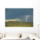 Digitally Enhanced Image With Painterly Effect Of Lightning Wall Mural