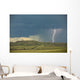 Digitally Enhanced Image With Painterly Effect Of Lightning Wall Mural