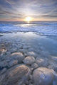 Pancake Ice And Ball Ice On Lake Winnipeg During Spring Thaw Wall Mural