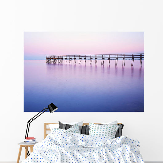 Pier On Lake Winnipeg, Matlock, Manitoba Wall Mural