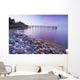Pier And Shoreline Of Lake Winnipeg, Matlock, Manitoba Wall Mural