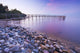 Pier And Shoreline Of Lake Winnipeg, Matlock, Manitoba Wall Mural