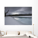 Dark Winter Evening On The Athabasca River In The Canadian Rockies Wall Mural