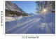 Sunlight Breaking Through Trees On Snow-Covered Medicine Lake Wall Mural