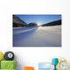 Winter Morning With Fresh Snow Covering Frozen Medicine Lake Wall Mural