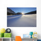 Winter Morning With Fresh Snow Covering Frozen Medicine Lake Wall Mural