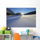 Winter Morning With Fresh Snow Covering Frozen Medicine Lake Wall Mural