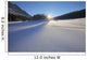 Winter Morning With Fresh Snow Covering Frozen Medicine Lake Wall Mural