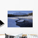 Winter On The Athabasca River In The Canadian Rockies Wall Mural