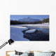 Winter On The Athabasca River In The Canadian Rockies Wall Mural
