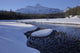 Winter On The Athabasca River In The Canadian Rockies Wall Mural