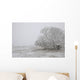 Foggy Winter Morning On Farm, Central Alberta Wall Mural