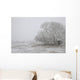 Foggy Winter Morning On Farm, Central Alberta Wall Mural