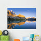 Bow Lake And Crowfoot Mountain At Sunrise Wall Mural