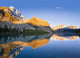 Bow Lake And Crowfoot Mountain At Sunrise Wall Mural