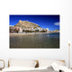 Postiguet Beach and Santa Barbara Castle Alicante Wall Mural