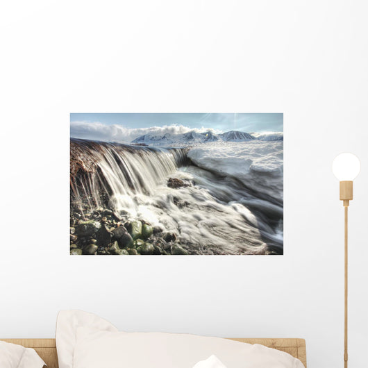 Meltwater Creating Mini Waterfall Wall Mural