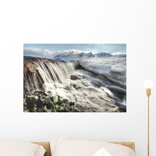 Meltwater Creating Mini Waterfall Wall Mural