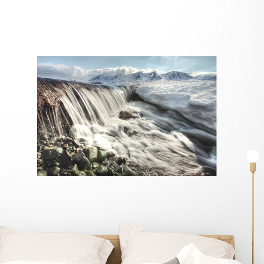 Meltwater Creating Mini Waterfall Wall Mural