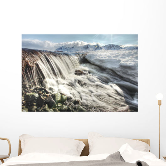 Meltwater Creating Mini Waterfall Wall Mural