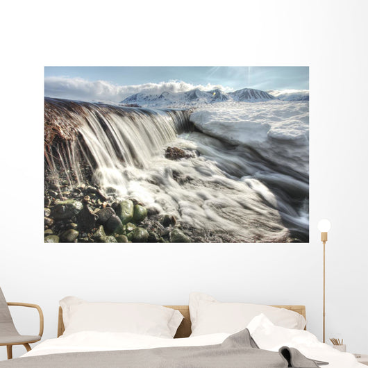 Meltwater Creating Mini Waterfall Wall Mural