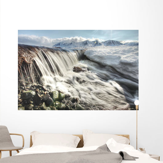 Meltwater Creating Mini Waterfall Wall Mural
