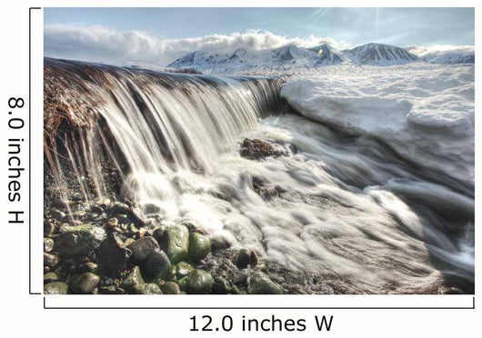 Meltwater Creating Mini Waterfall Wall Mural