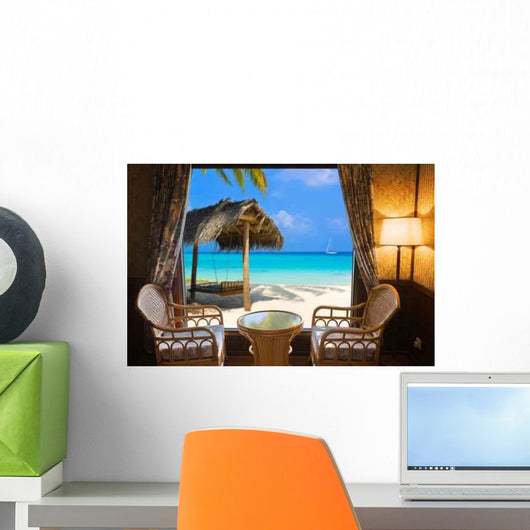 Hotel Room and Tropical Wall Decal