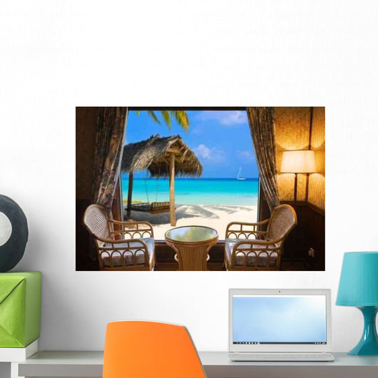 Hotel Room and Tropical Wall Decal
