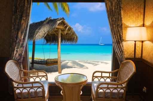 Hotel Room and Tropical Wall Decal