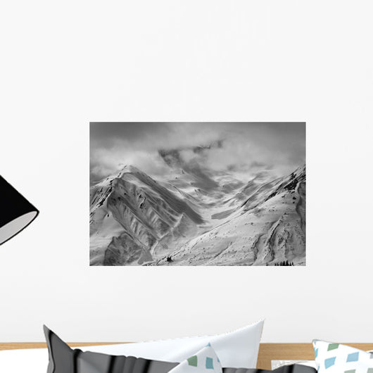 Snow-Covered St Elias Mountains And Clearing Storm Wall Mural