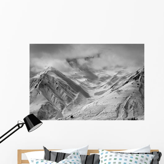 Snow-Covered St Elias Mountains And Clearing Storm Wall Mural