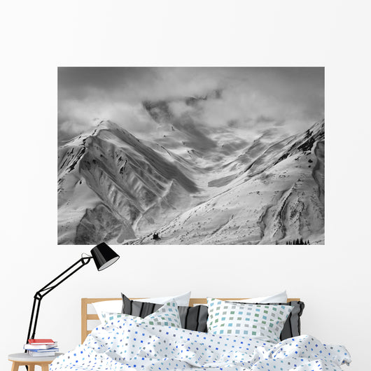 Snow-Covered St Elias Mountains And Clearing Storm Wall Mural