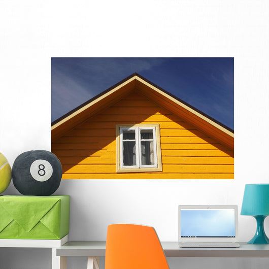 Yellow Timber House Wall Mural