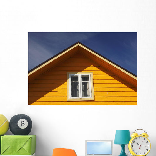 Yellow Timber House Wall Mural
