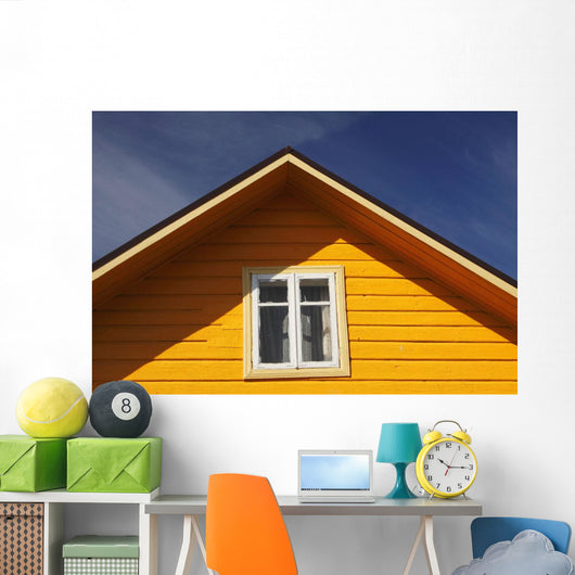 Yellow Timber House Wall Mural