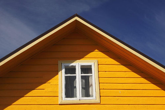 Yellow Timber House Wall Mural
