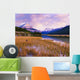 Tangle Ridge And Mount Kitchener At Sunset Reflected In Pond Wall Mural